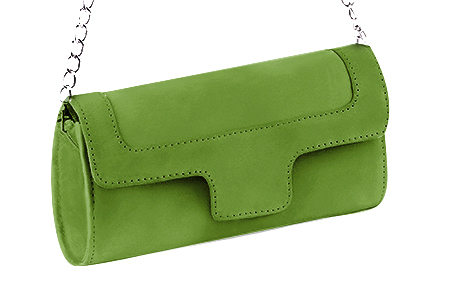 Handcrafted women's elegant clutch in premium grass green leather. Perfect for weddings, ceremonies, and parties.  
                Choose from our luxurious collections of leather and fabric to perfectly match your clutches to your outfits.